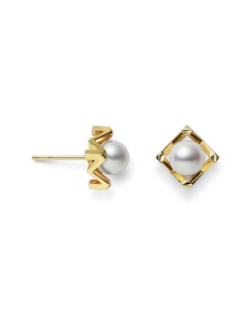 Mikimoto M Cultured Pearl Stud Earrings in at