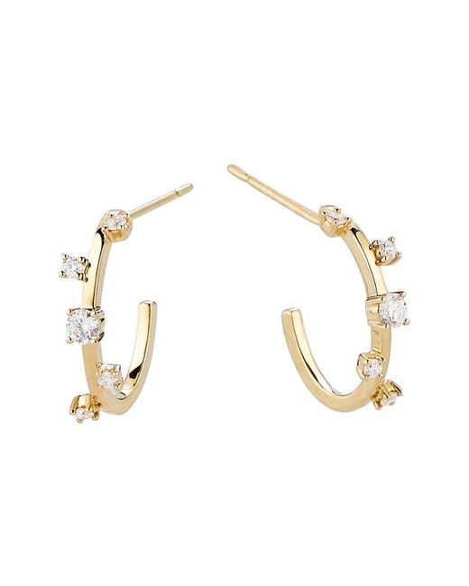 Lana Jewelry Multi Diamond Hoop Earrings in at