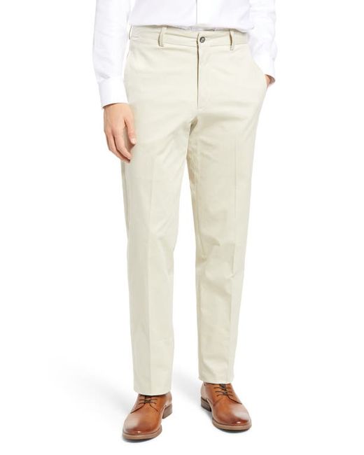 Berle Charleston Flat Front Stretch Cotton Dress Pants in at