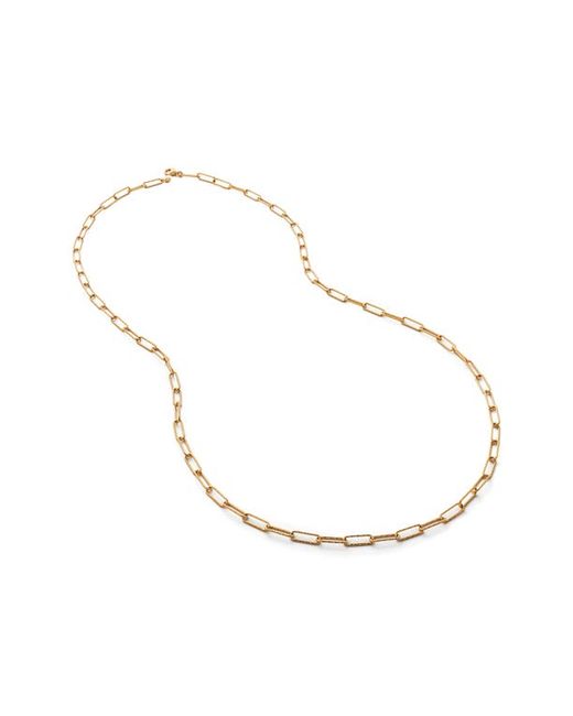 Monica Vinader Alta Textured Chain Necklace in at