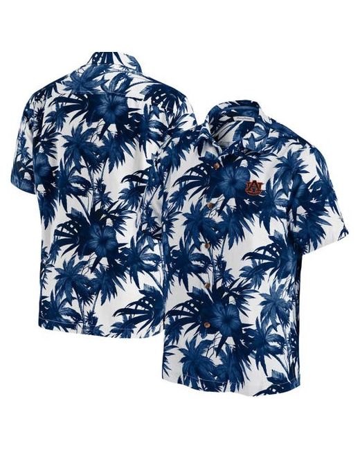 Tommy Bahama Auburn Tigers Harbor Island Hibiscus Button-Up Shirt at