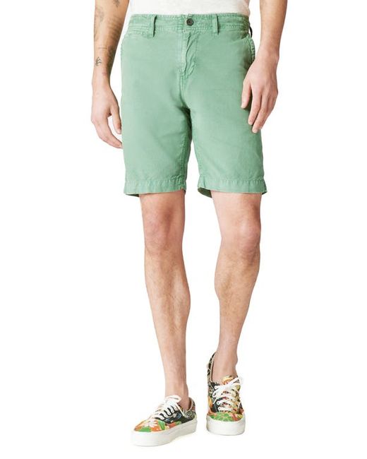 Lucky Brand Laguna Flat Front Linen Cotton Chino Shorts in at