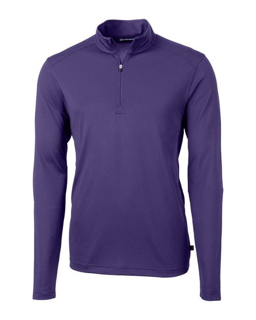 Cutter and Buck Virtue Half Zip Stretch Recycled Polyester Sweatshirt in at