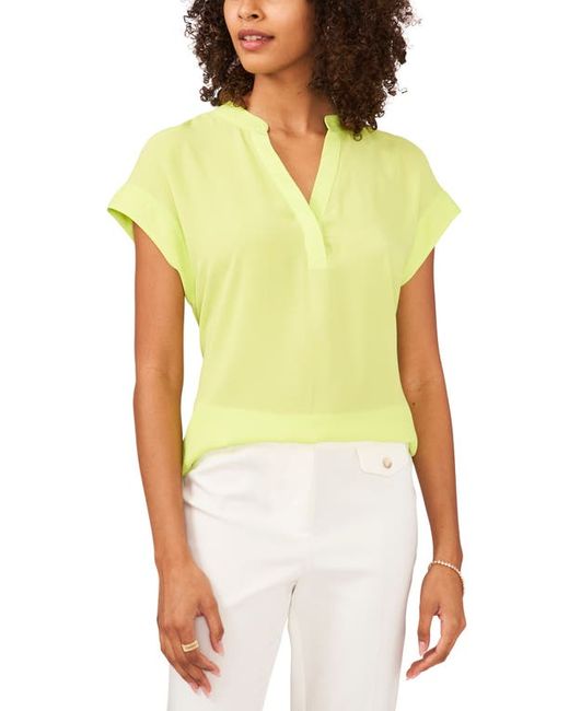 Chaus Split Neck Georgette Blouse in at