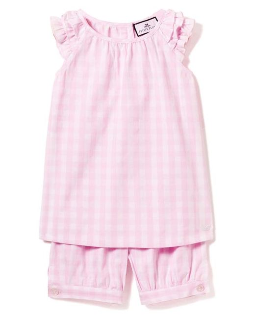 Petite Plume Amelie Gingham Two-Piece Short Set in at