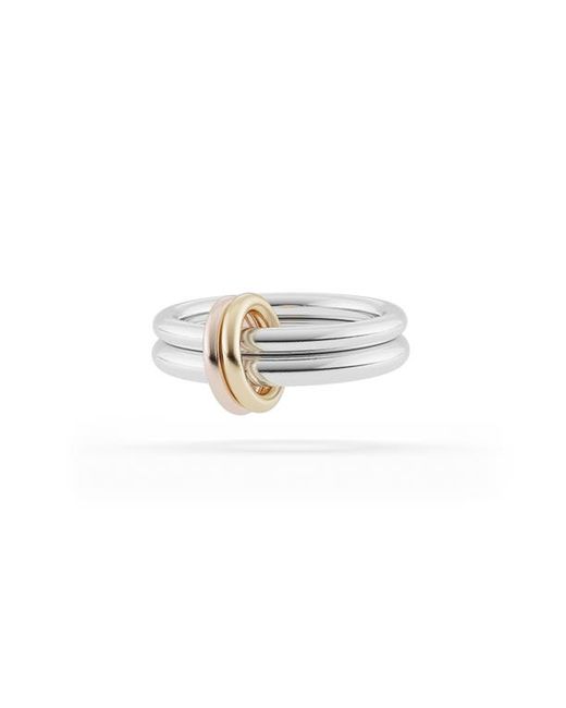 Spinelli Kilcollin Calliope Stack Ring in Yellow Gold/Rose Gold at