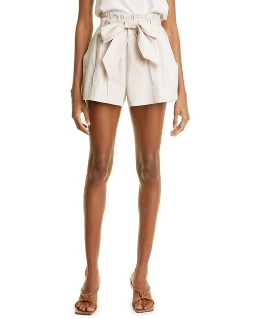 Ramy Brook Zaydie Tie Waist Stretch Cotton Woven Shorts in at