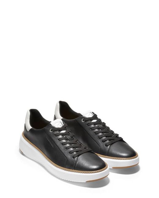 Cole Haan GrandPro Topspin Sneaker in Black Leather at