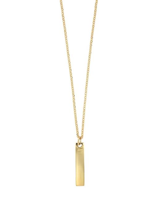 Bony Levy 14K Gold Bar Pendant Necklace in at