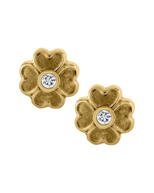 Mignonette 14k Flower Earrings at