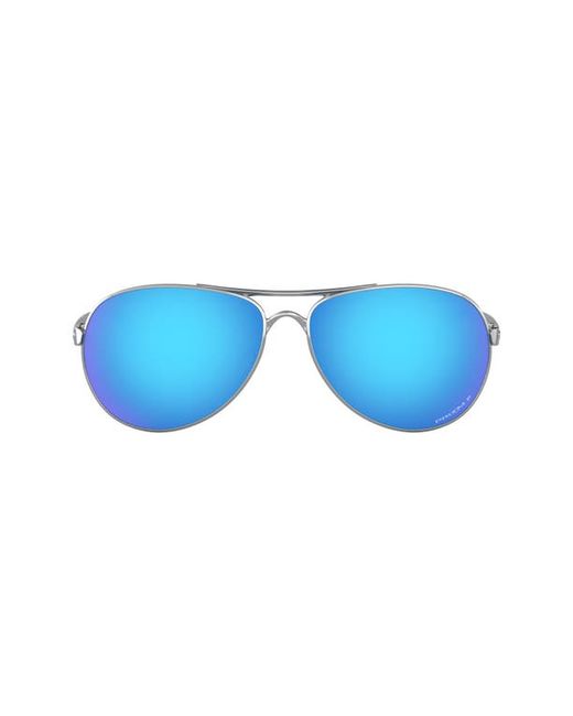 Oakley 59mm Polarized Aviator Sunglasses in Blue Gradient at