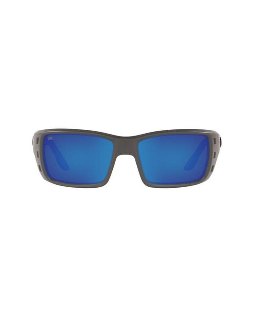 Costa Del Mar 63mm Oversize Polarized Rectangular Sunglasses in at