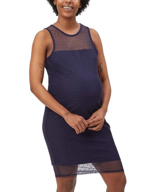 Stowaway Collection Shadow Dot Maternity Sheath Dress in at