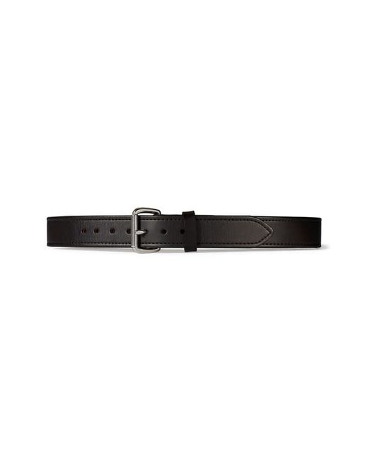 Filson Leather Belt in Leather/Stainless Steel at