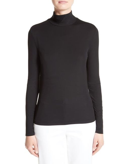St. John Collection Nuda Fine Jersey Turtleneck Shell in at