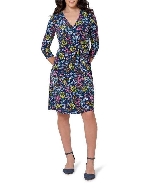 Leota Perfect Long Sleeve Faux Wrap Dress in at