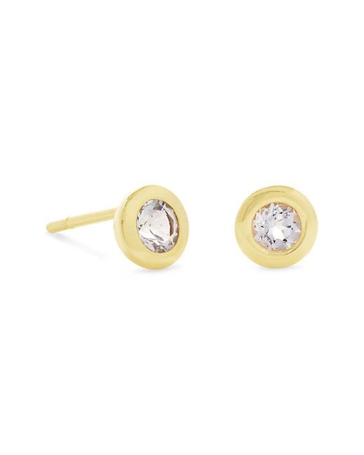 Kendra Scott Aliya Topaz 18K Gold Vermeil Stud Earrings in Vermiel at