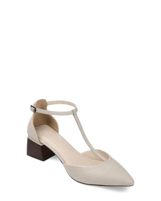 Journee Signature Cameela T-Strap Pointed Toe Pump in at