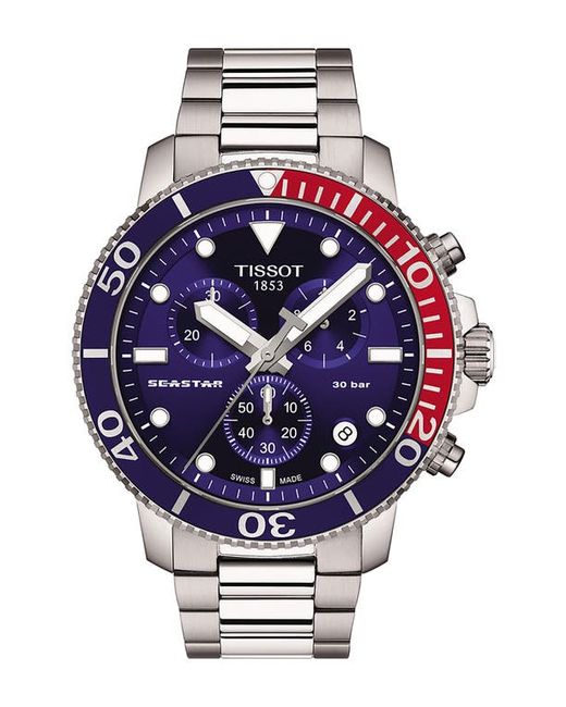 Tissot Seastar 1000 Chronograph Bracelet Watch 45.5mm in at