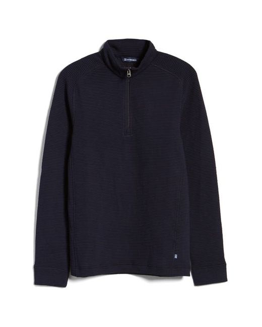 Cutter and Buck Coastal Ribbed Half Zip Pullover in at