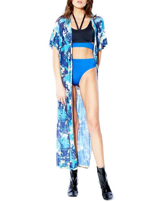 Hauty Abstract Mesh Robe in at