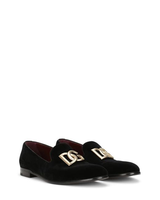 Dolce & Gabbana Leonardo Velvet Loafer in at