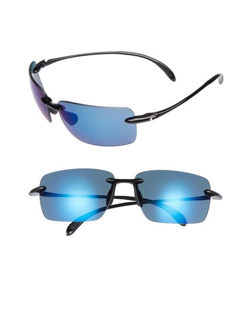 Costa Del Mar Gulfshore XL 66mm Polarized Sunglasses in Black Mirror at