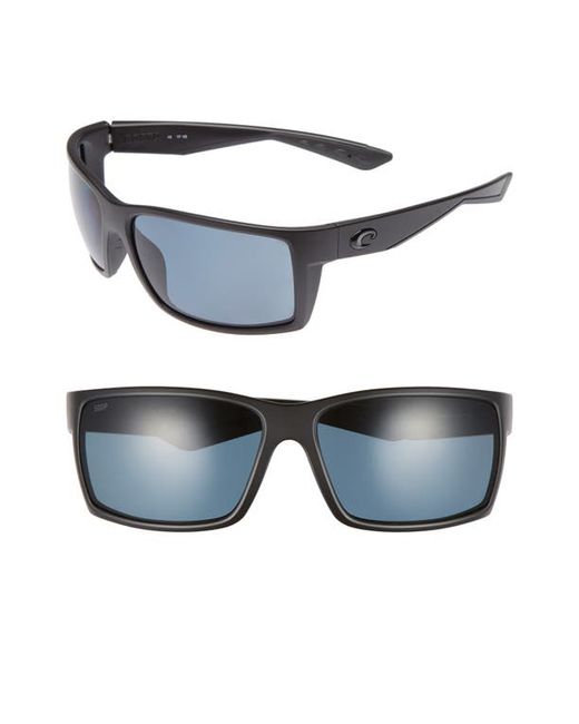 Costa Del Mar Reefton 65mm Polarized Sunglasses in Blackout/Grey at