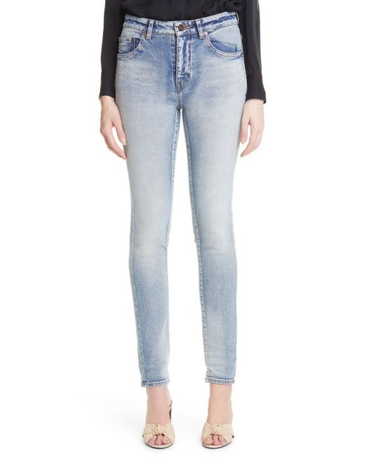 Saint Laurent High Waist Skinny Jeans in at