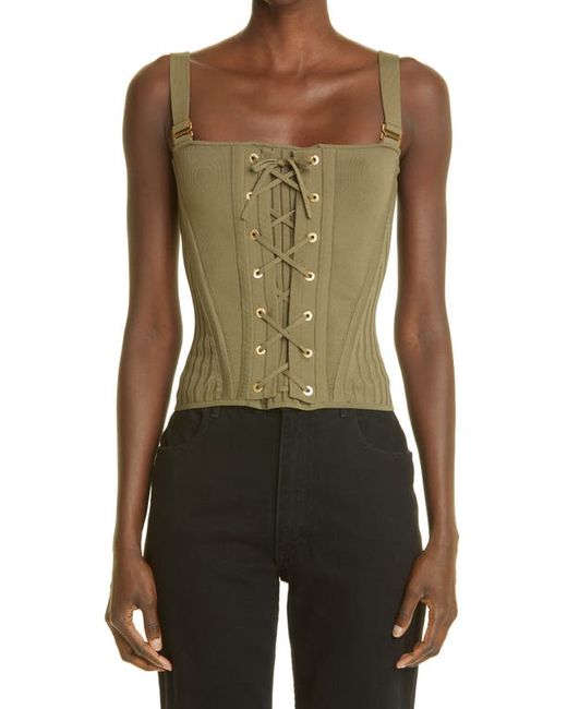 Dion Lee Body-Con Knit Corset Top in at