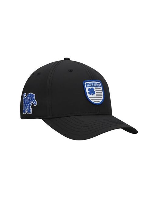 Black Clover Memphis Tigers Nation Shield Snapback Hat at