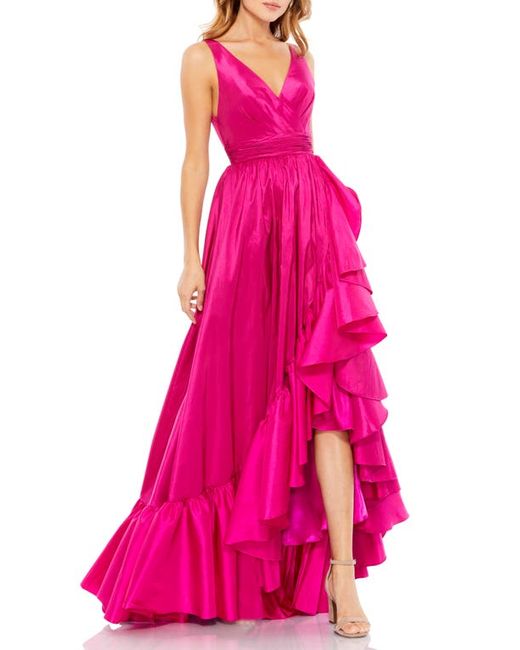 Mac Duggal Faux Wrap Tier Gown in at