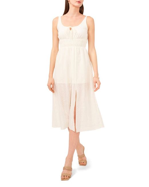 1.State Smocked Waist Cotton Midi Dress in at