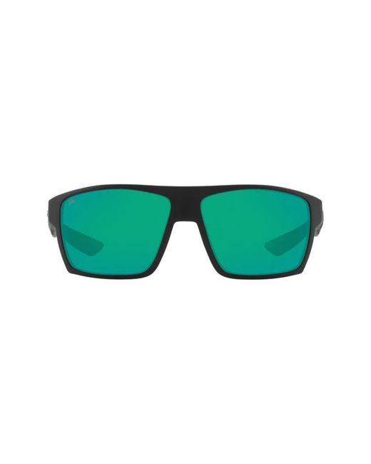 Costa Del Mar Pillow 61mm Polarized Sunglasses in Matte Black Mirror at