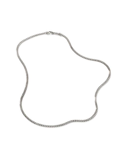 John Hardy Sterling Curb Chain Necklace at