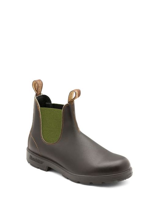 Blundstone Footwear Blundstone Original 500 Water Resistant Chelsea Boot in Stout Brown/Olive at