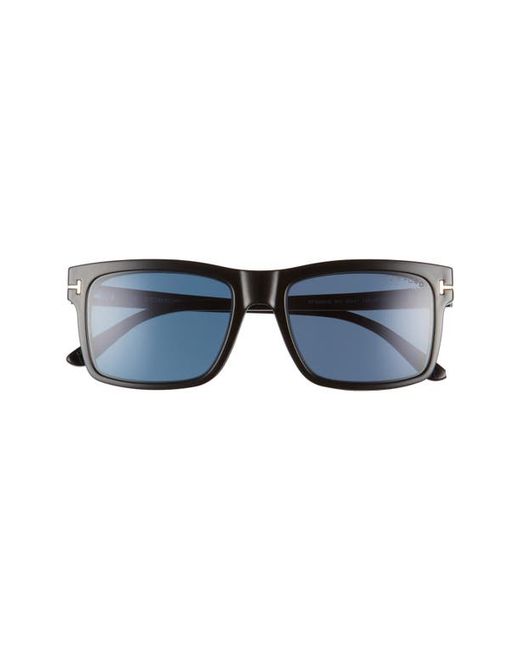 Tom Ford 54mm Light Blocking Glasses Clip-On Sunglasses in Black/Clear at