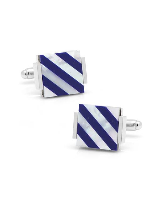 Cufflinks, Inc. Inc. Mother-Of-Pearl Lapis Lazuli Cuff Links in at