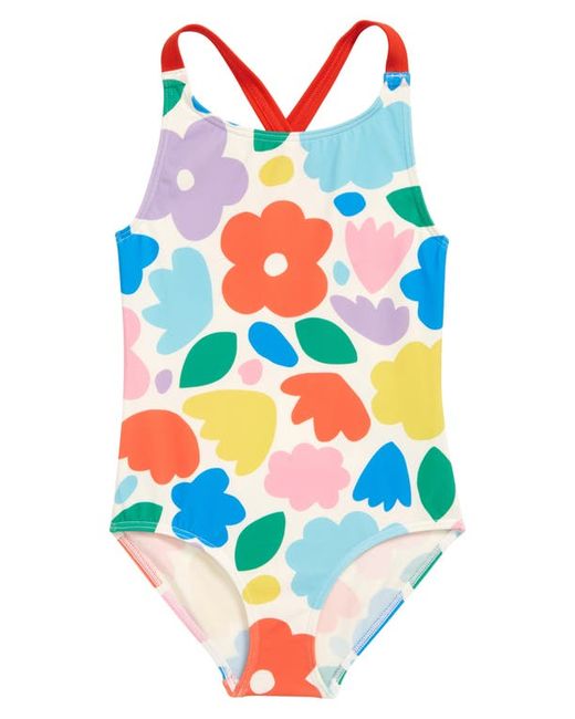 Mini Boden Floral Print One-Piece Swimsuit in at