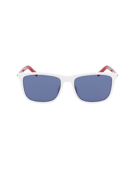Converse Chuck 56mm Rectangle Sunglasses in White at