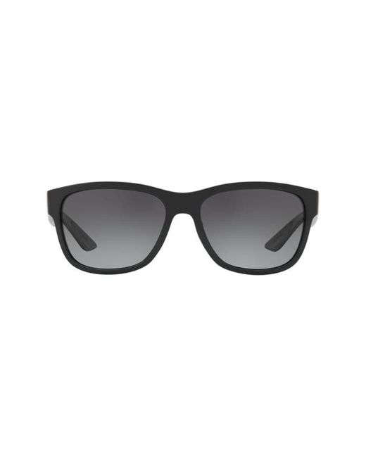 Prada Linea Rossa 57mm Polarized Rectangular Sunglasses in at