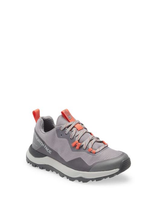 The North Face Activist FUTURELIGHTtrade Waterproof Hiking Sneaker in Meld Grey/Emberglow Orange at