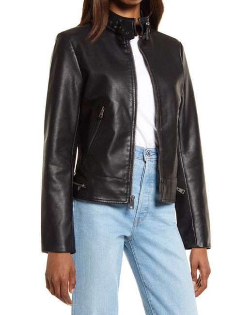 Levi's Faux Leather Racer Jacket in at