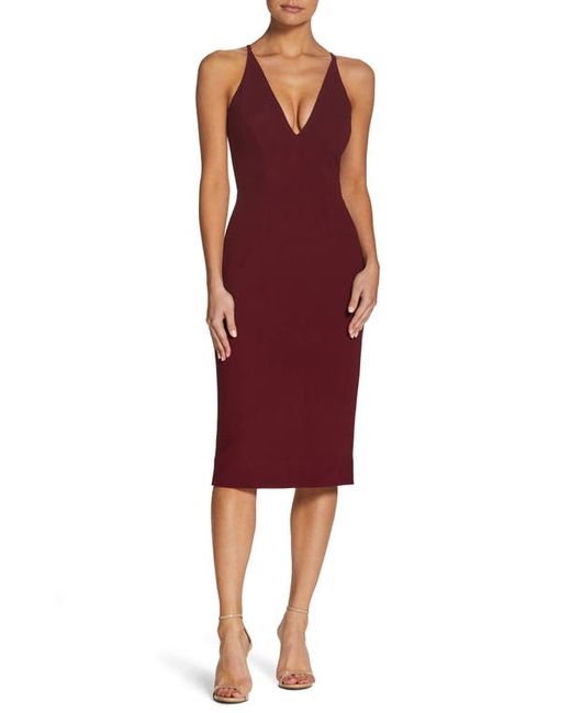 Dress the population Lyla Crepe Cocktail Dress in at