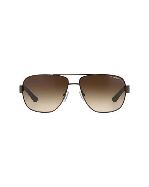 Armani Exchange 64mm Oversize Aviator Sunglasses in at