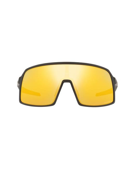 Oakley Shield Sunglasses in Matte Carbon/Prizm 24K at