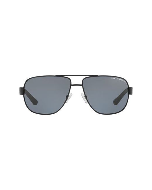 Armani Exchange 62mm Polarized Oversize Aviator Sunglasses in at