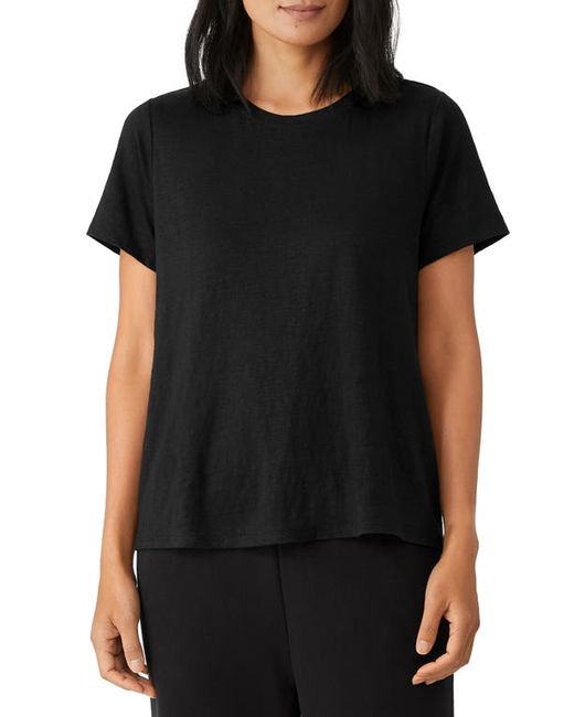 Eileen Fisher Organic Linen Crewneck T-Shirt in at