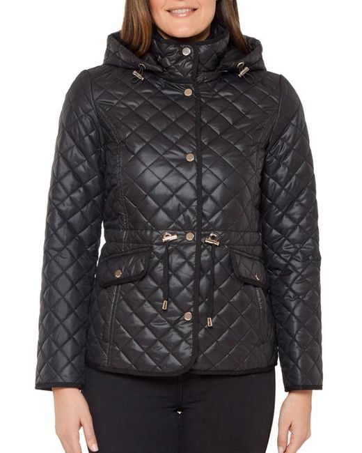 Kate Spade New York quilted hooded jacket in at