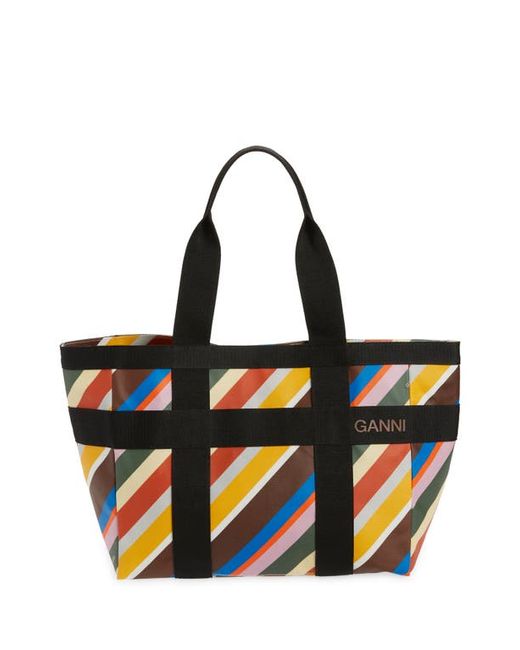 Ganni Coated Canvas Tote in at